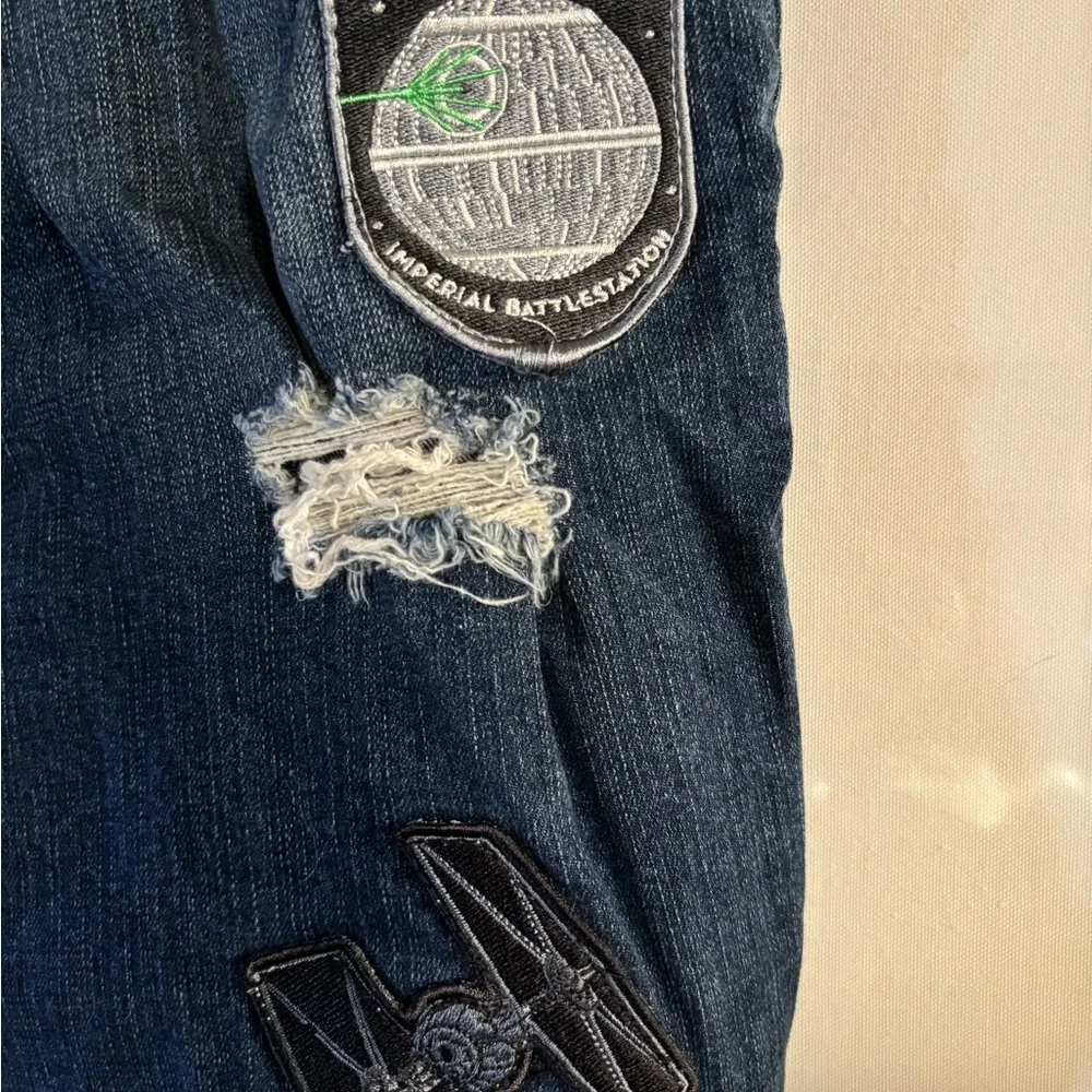 Plus Size Jeans with Star Wars Patches - Picture 4 of 10